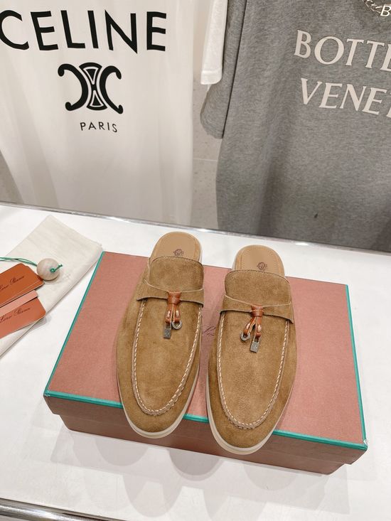 Loro Piana Classic Suede Loafers Comfortable Durable Daily Casual Shoes