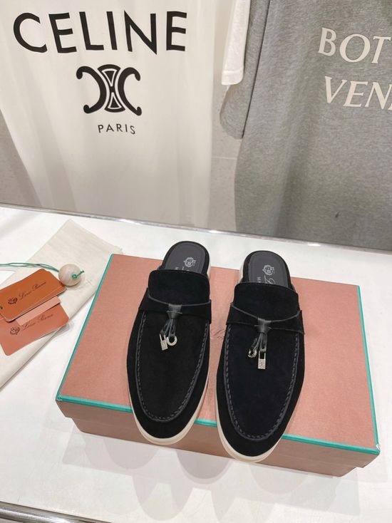 Loro Piana Classic Suede Loafers Comfortable Durable Daily Casual Shoes
