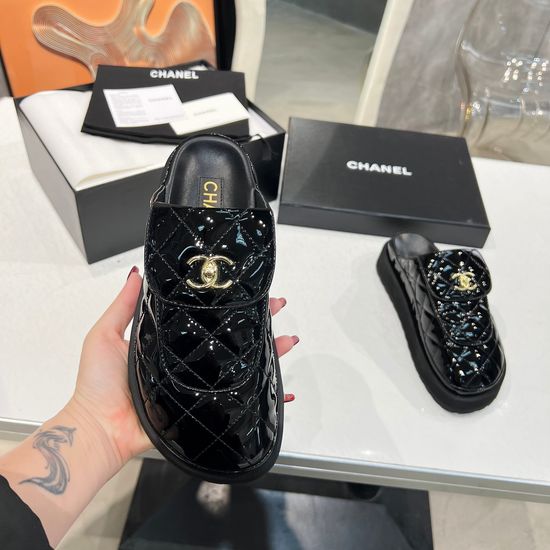 Chanel Chunky Sole Casual Slip On Mule Sandals