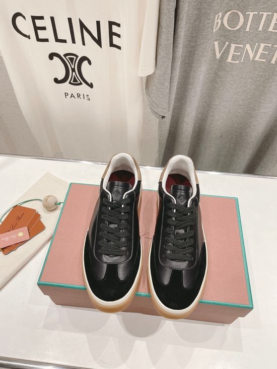 Loro Piana Comfortable Soft Cowhide Lace-up Casual Shoes for Daily Use