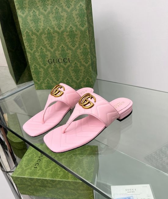 Gucci Embroidered Sheepskin Upper Slides with Hardware