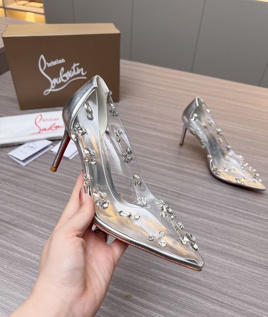 Louis Vuitton LV Rhinestone Embellished Stiletto Heel Dress Sandals