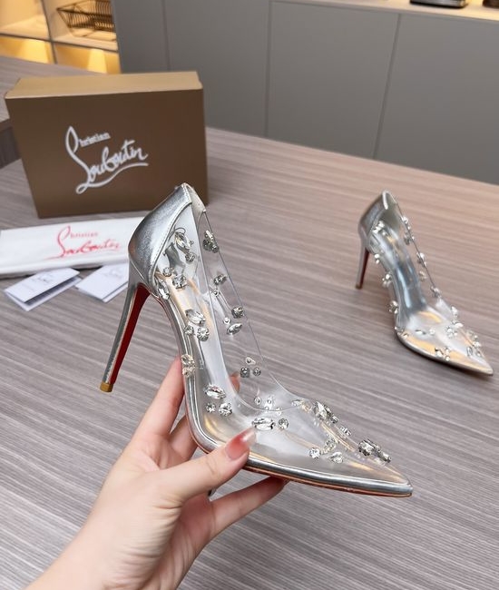 Louis Vuitton LV Rhinestone Embellished Stiletto Heel Dress Sandals
