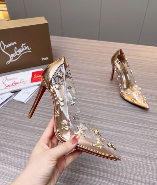 Louis Vuitton LV Rhinestone Embellished Stiletto Heel Dress Sandals