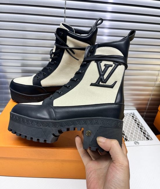 Louis Vuitton LV Trendy Colorblock Outdoor Ankle Boots Lightweight Wear-resistant