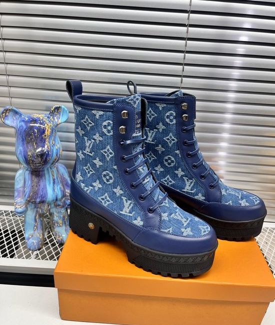 Louis Vuitton LV Trendy Colorblock Outdoor Ankle Boots Lightweight Wear-resistant