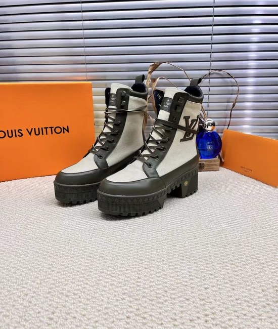 Louis Vuitton LV Trendy Colorblock Outdoor Ankle Boots Lightweight Wear-resistant