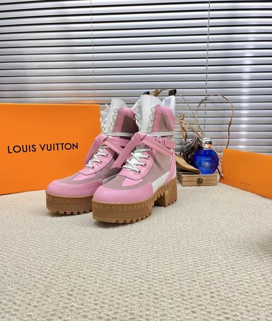 Louis Vuitton LV Trendy Colorblock Outdoor Ankle Boots Lightweight Wear-resistant