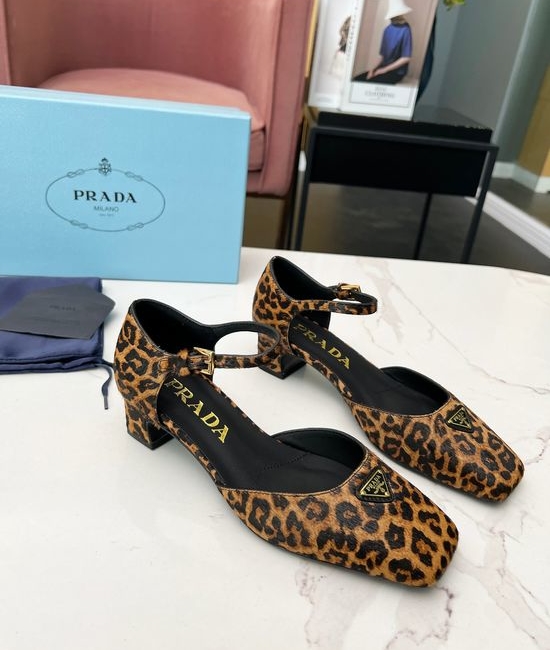 Prada Patent Leather Low Heel Sandals with Premium Sole