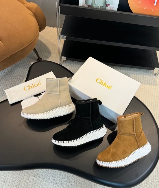 Chloe Suede Wool Lining Warm Winter Boots