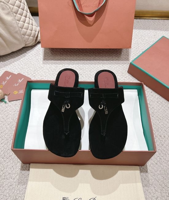 Loro Piana Soft Cashmere Slides with Premium Leather Outsole