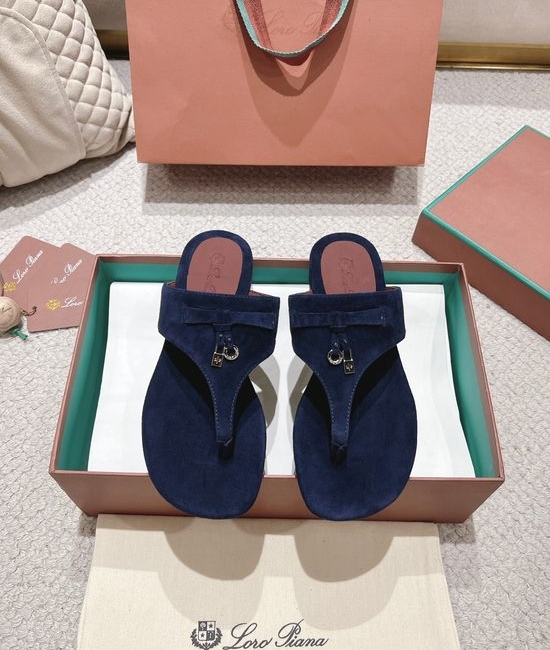 Loro Piana Soft Cashmere Slides with Premium Leather Outsole