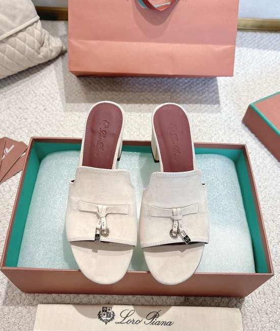 Loro Piana Knit Upper Soft Lined Non Slip Slide Sandals