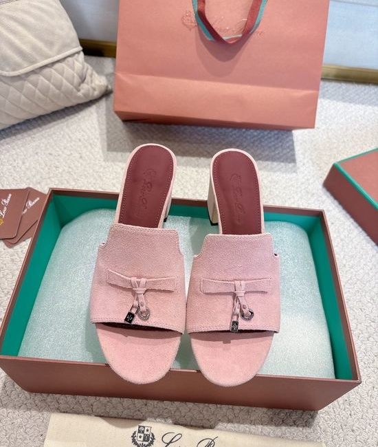 Loro Piana Knit Upper Soft Lined Non Slip Slide Sandals