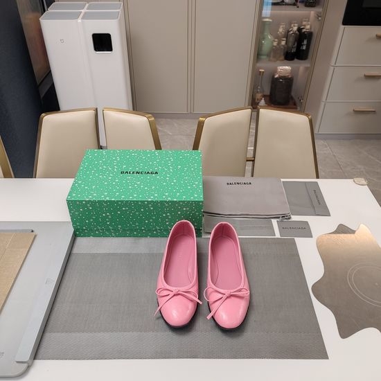 Balenciaga Soft Comfortable Bow Decor Flat Shoes with Premium Material