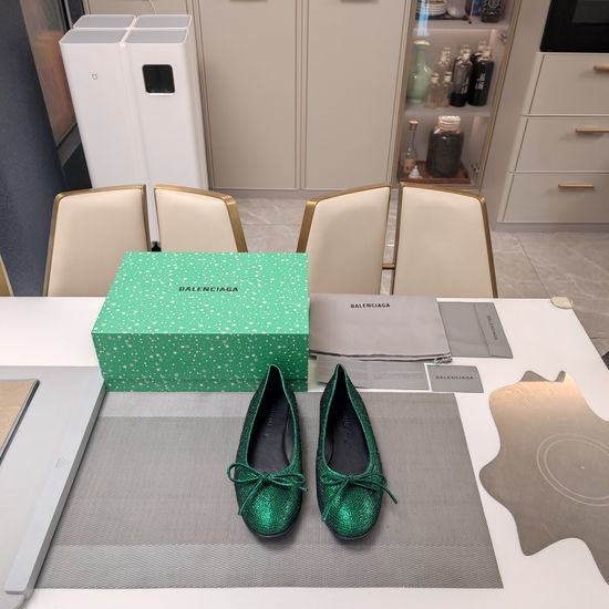 Balenciaga Soft Comfortable Bow Decor Flat Shoes with Premium Material