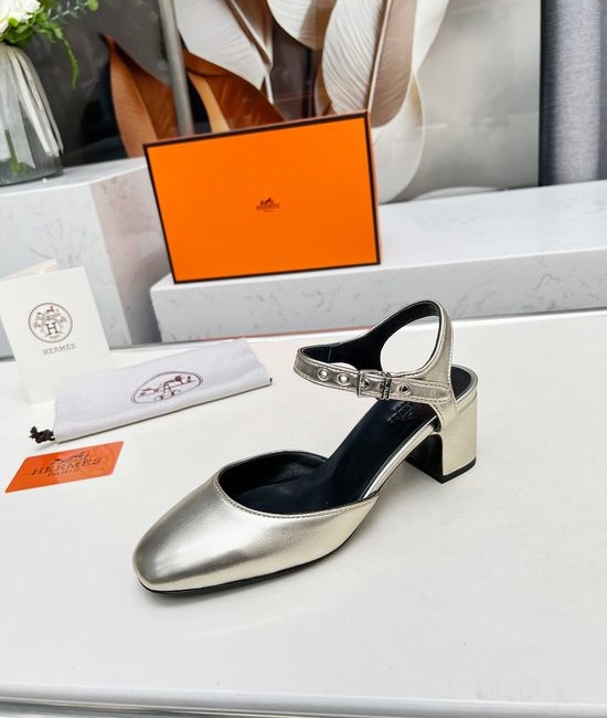 Hermes High Heel Sandals Soft Leather Comfortable Premium Quality Footwear