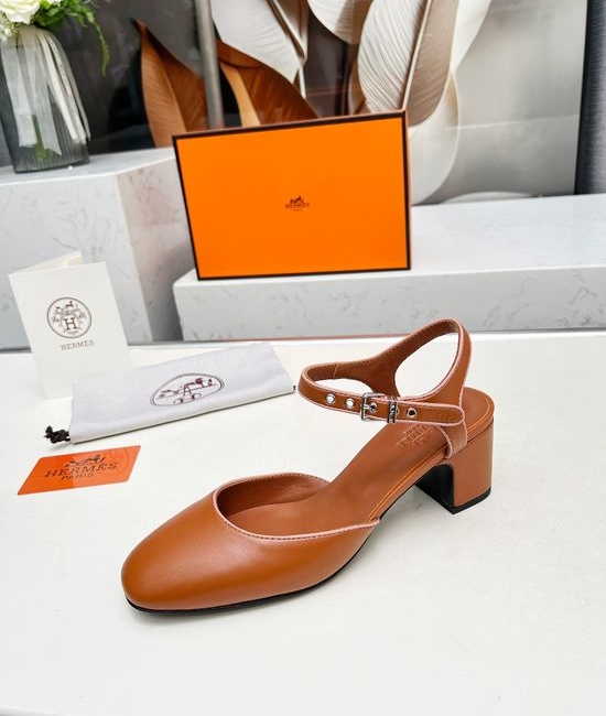 Hermes High Heel Sandals Soft Leather Comfortable Premium Quality Footwear