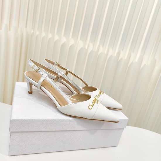Christian Dior CD Pointed Toe Patent Leather High Heel Sandals