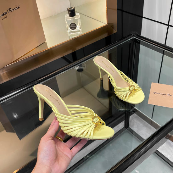 Gianvito Rossi Strappy High Heel Mules Comfortable Stylish Formal Casual Footwear