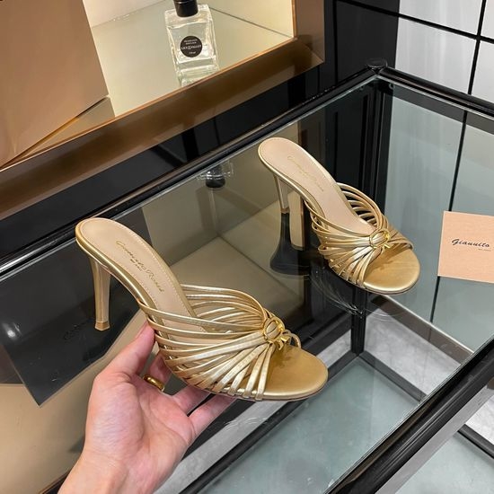 Gianvito Rossi Strappy High Heel Mules Comfortable Stylish Formal Casual Footwear