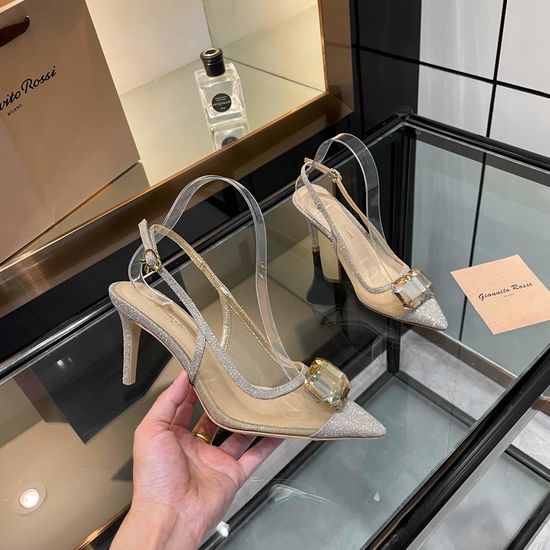 Gianvito Rossi Gemstone High Heel Sandals Premium Quality Elegant Party Shoes
