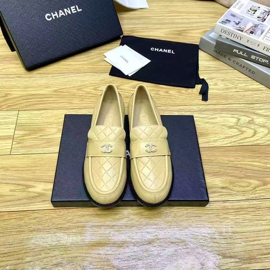 Chanel Vintage Round Toe Dance Shoes With Leather Sole