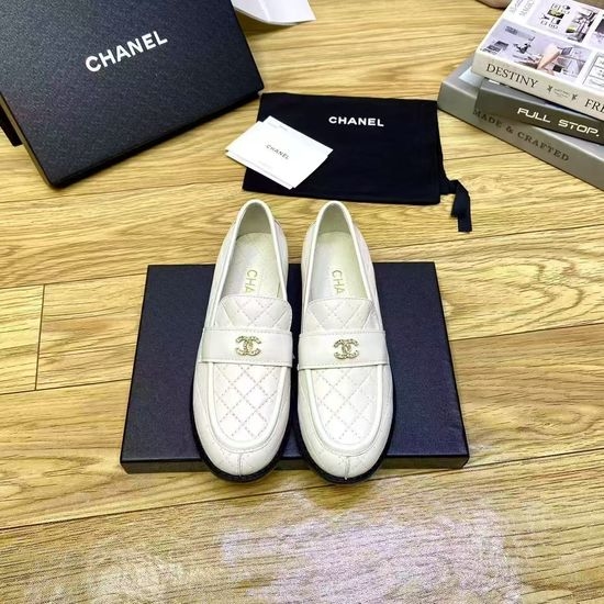 Chanel Vintage Round Toe Dance Shoes With Leather Sole