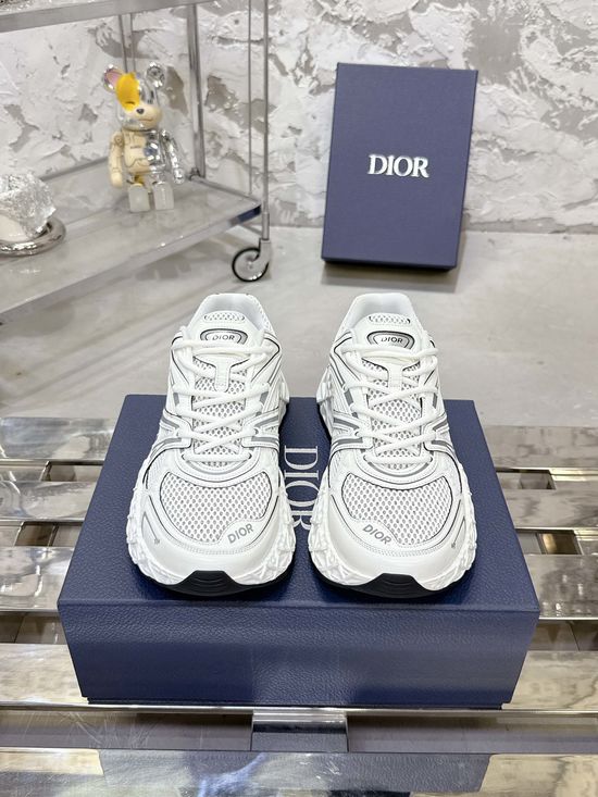 Christian Dior Stitched Casual Sneakers Breathable Lightweight Premium Footwear