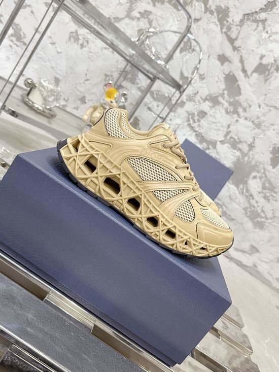 Christian Dior Stitched Casual Sneakers Breathable Lightweight Premium Footwear