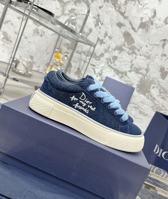 Christian Dior CD Classic Premium Textured Comfortable Daily Casual Sneakers