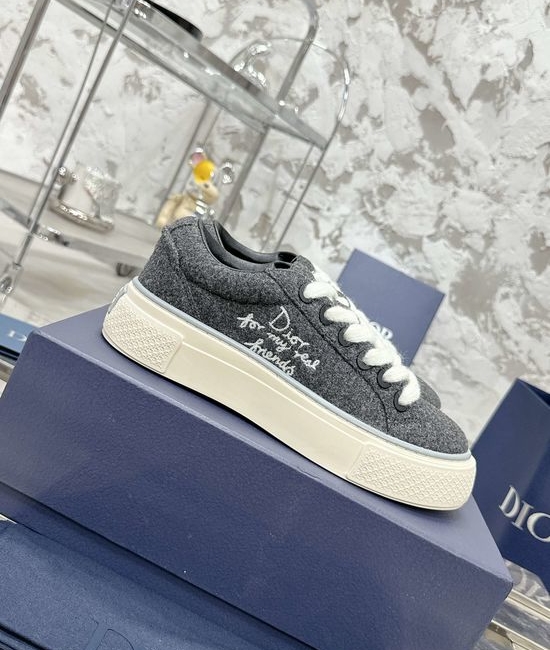 Christian Dior CD Classic Premium Textured Comfortable Daily Casual Sneakers