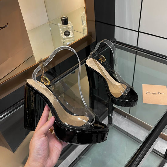 Gianvito Rossi Elegant Platform Chunky Heel Strappy Dress Sandals
