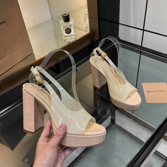 Gianvito Rossi Elegant Platform Chunky Heel Strappy Dress Sandals