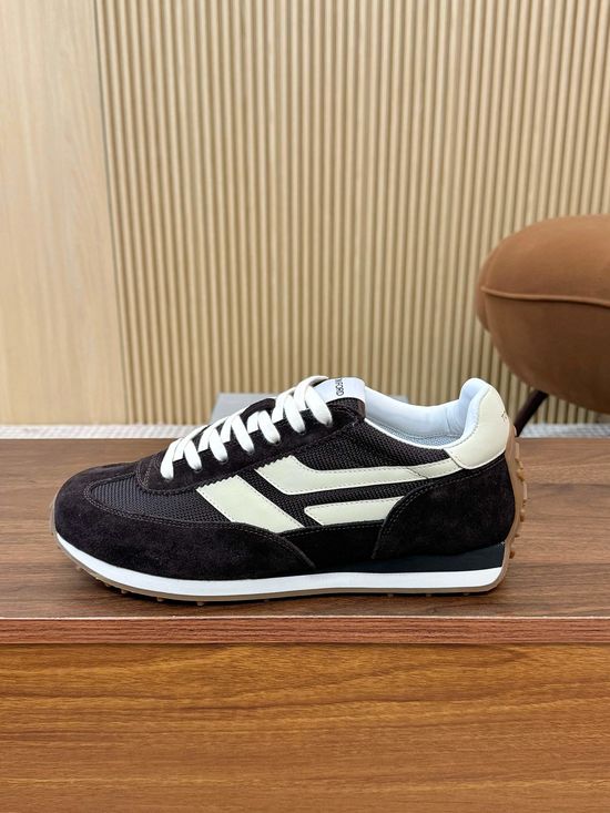 Tom Ford Premium Mixed Material Low Top Classic Sneakers