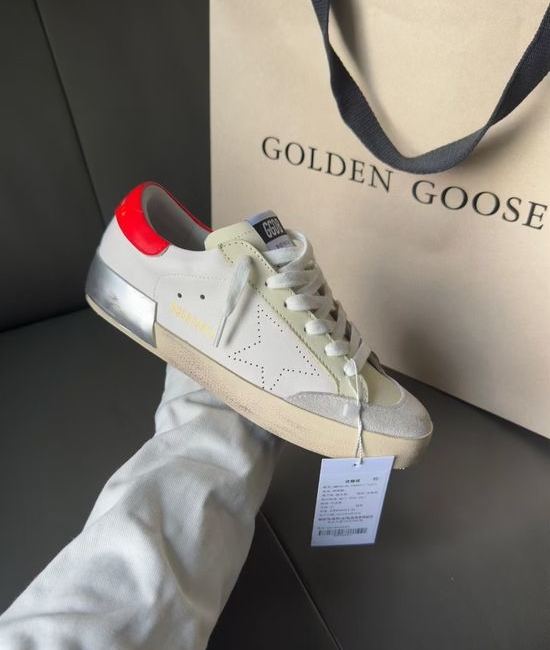 Golden Goose GGDB Vintage Distressed Sneakers With Perforated Star Comfortable Casual Shoes