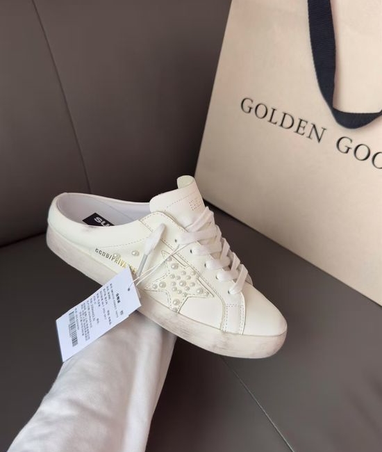 Golden Goose GGDB Premium Distressed Casual Slip-On Shoes with Comfort Insole
