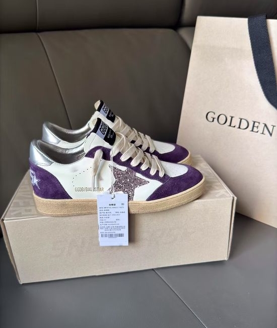 Golden Goose GGDB Vintage Dirty-Look Couple s Sneakers, Handcrafted Details