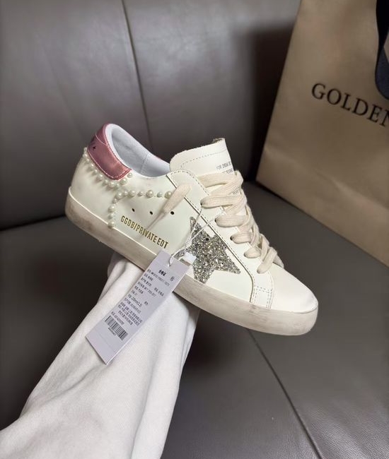 Golden Goose GGDB Premium Retro Style Distressed Leather Casual Comfortable Walking Shoes