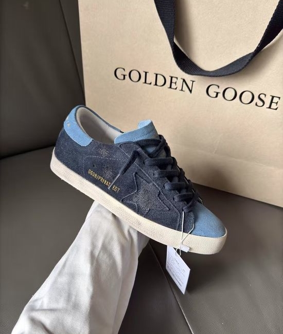 Golden Goose GGDB Premium Distressed Casual Sneakers with Suede Upper