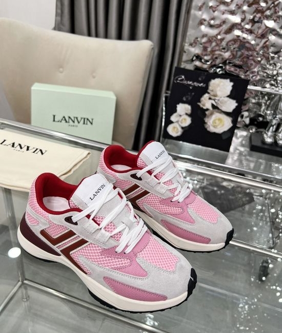 Lanvin Classic Suede Leather Casual Sneakers For Daily Wear