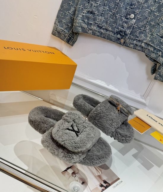 Louis Vuitton LV Exclusive Design Wool Slip-on Loafers with Custom Sole