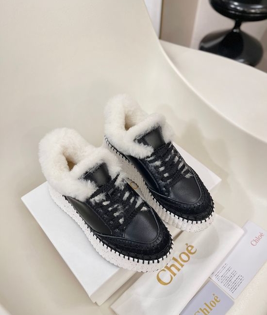 Loewe Soft Leather Comfortable Casual Platform Sneakers