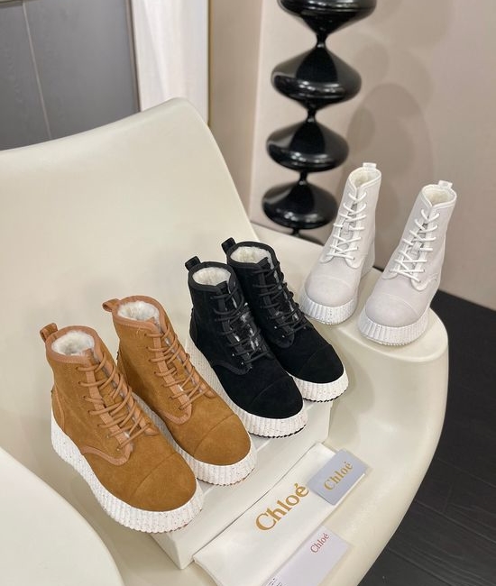 Chloe Suede Warm Footwear with Wool Lining Light Thick Sole