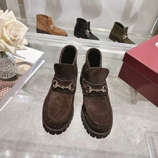 Gucci 4 Inch Nubuck Leather Casual Short Boots