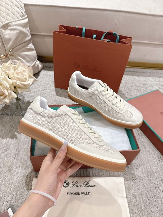 Loro Piana Premium Soft Leather Casual Shoes With Durable Rubber Sole