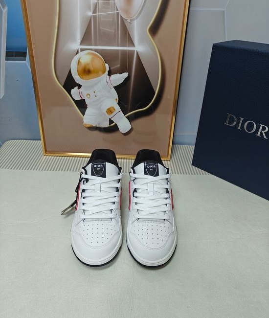 Christian Dior CD Premium Leather Casual Sneakers Classic Comfortable Daily Shoes