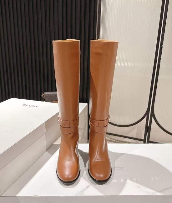 Celine Stylish Vintage Tall Boots With Premium Leather Upper