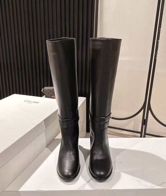 Celine Stylish Vintage Tall Boots With Premium Leather Upper