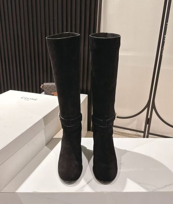 Celine Stylish Vintage Tall Boots With Premium Leather Upper